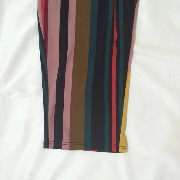 Express Stripped Short Sleeve Twist Front Jumpsuit, Color Multicolor Size XS - Picture 9 of 14
